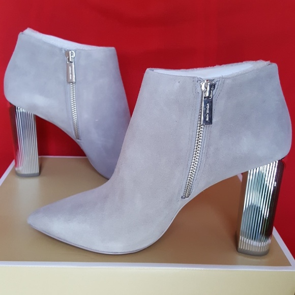 michael kors grey suede boots